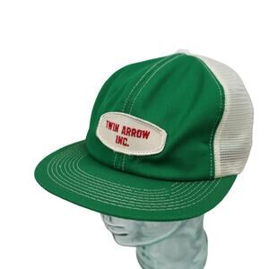 Vintage K-products Twin Arrow Inc. Patch Mesh Trucker Hat
